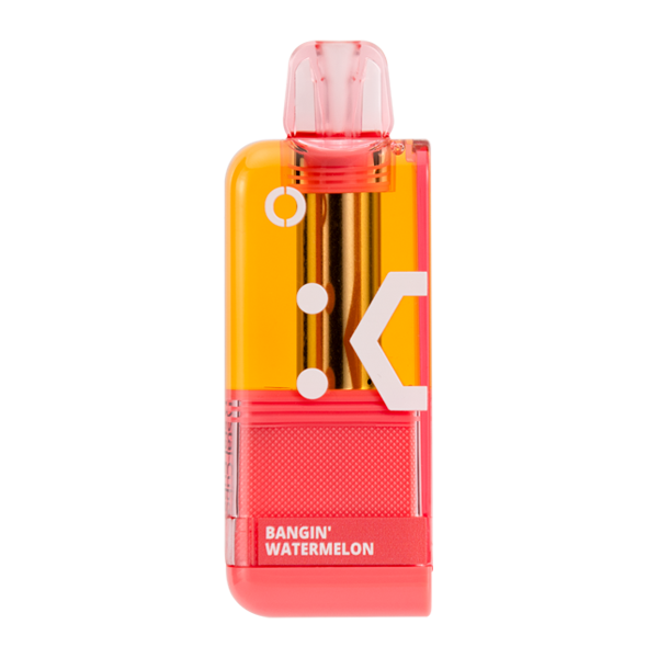 watermelon disposable vape Bangin Watermelon Off Stamp X-Cube Disposable (Crystal)