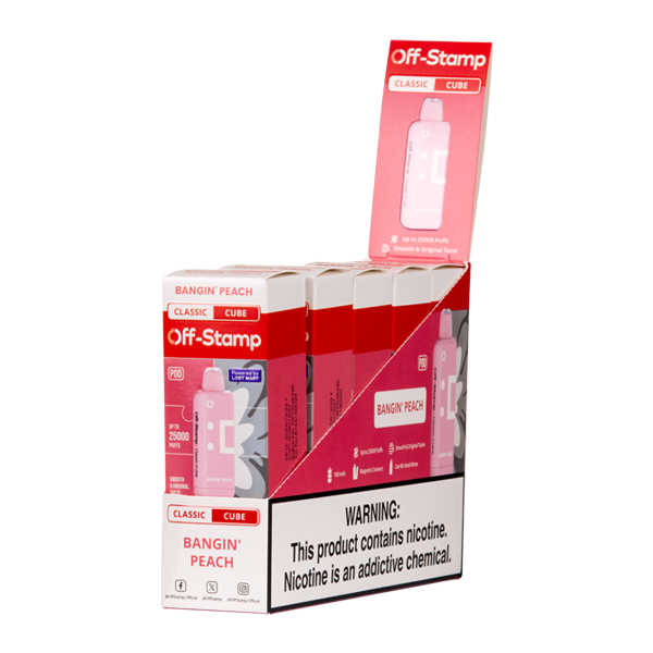 5 Pack of Bangin' Peach Off Stamp Classic Cube Pod