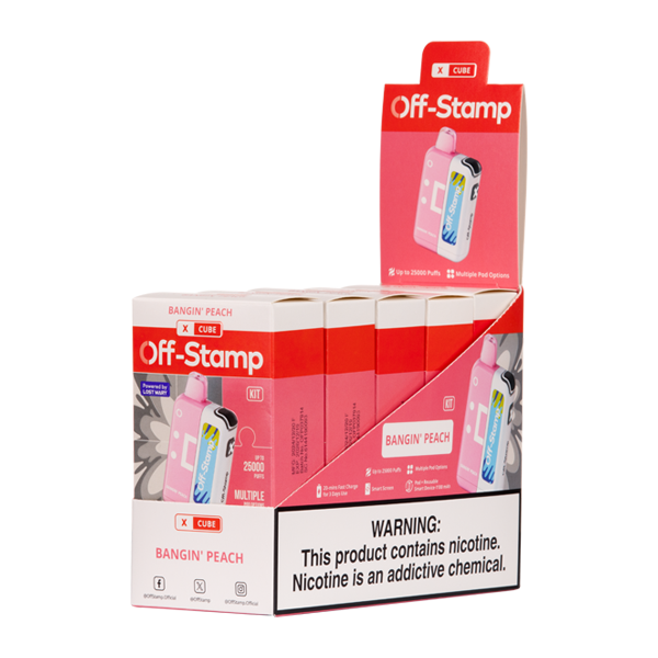 5 Pack of Bangin' Peach Off Stamp X-Cube Kit