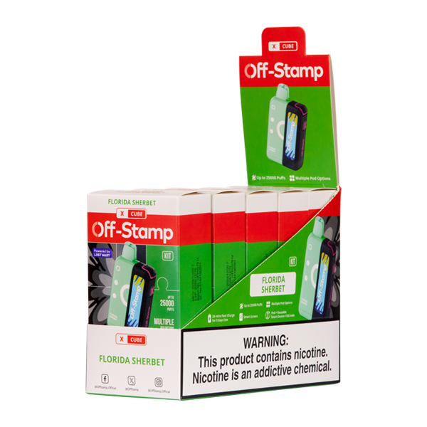 5 Pack of Florida Sherbet Off Stamp X-Cube Kit