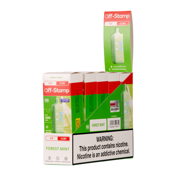 Forest Mint Ice Off Stamp X-Cube Ice Cube Disposable