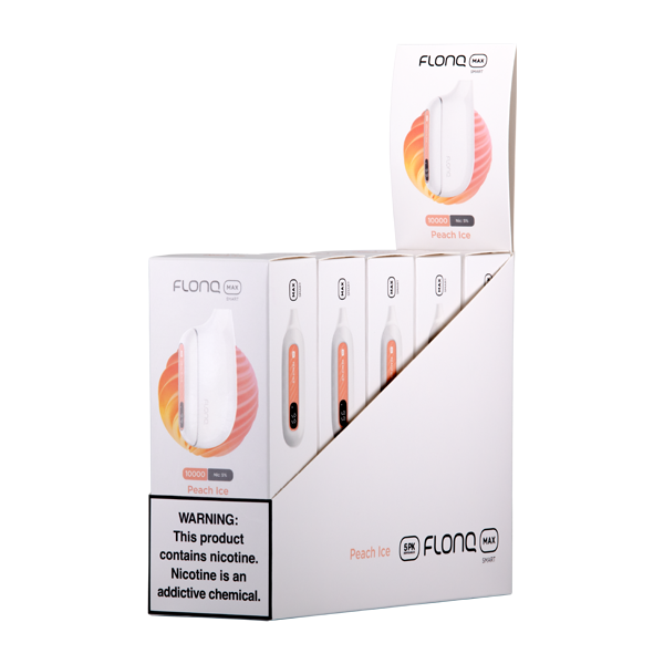 Peach Ice Flonq Max Smart Vape 5-Pack
