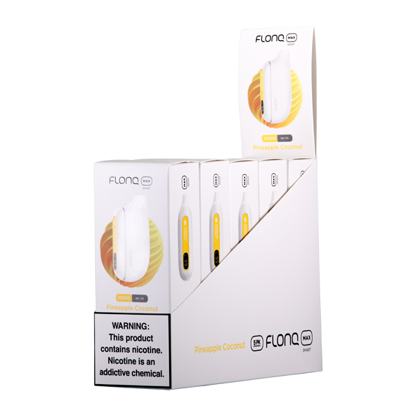 Pineapple Coconut FLONQ Max Smart Vape 5-Pack