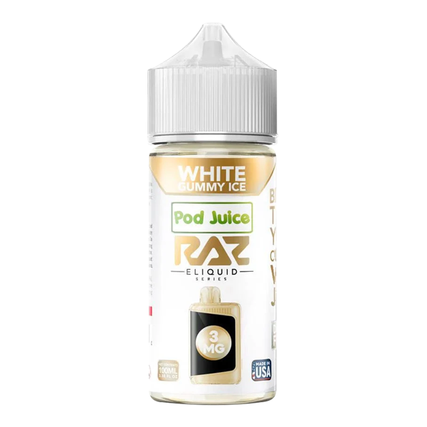 White Gummy RAZ X Pod Juice 100ml White Gummy RAZ X Pod Juice 100ml