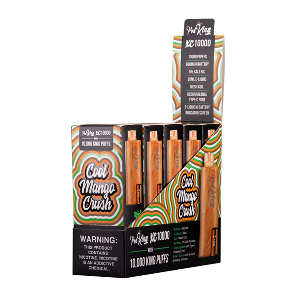 Cool Mango Crush Pod King XC10000 Disposables 5-Pack
