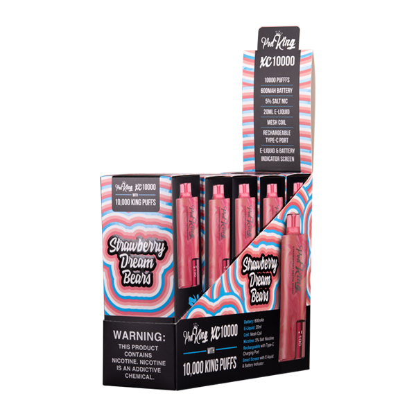 Strawberry Dream Bears Pod King XC10000 Disposables 5-Pack