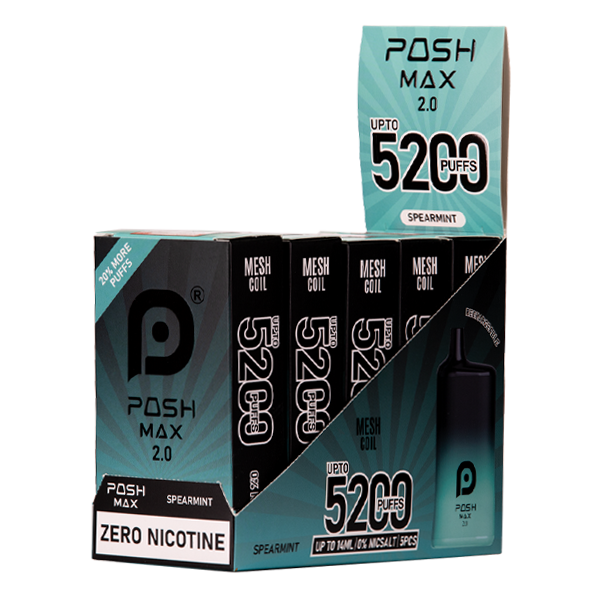 Spearmint Posh Max 2.0 Disposable Vape 5pack