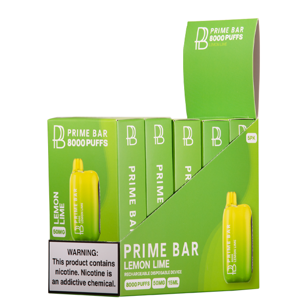 Lemon Lime Prime Bar Vape 5-Pack