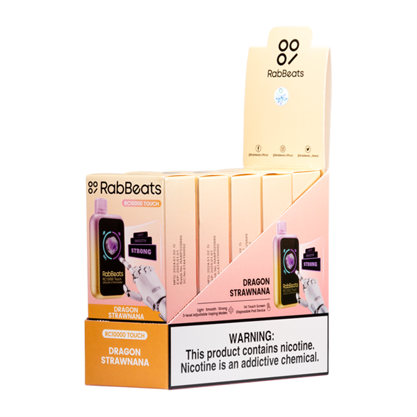 Dragon Strawnana Rabbeats RC10000 Touch Vape 5-Pack