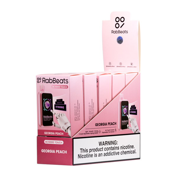 Georgia Peach Rabbeats RC10000 Touch Vape 5-Pack