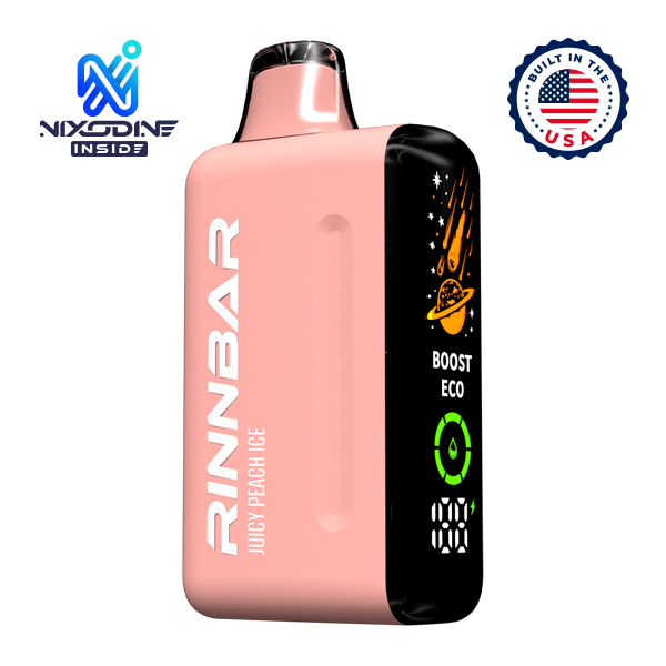 Juicy Peach Ice RINNBAR 50000 Nixodine Vape