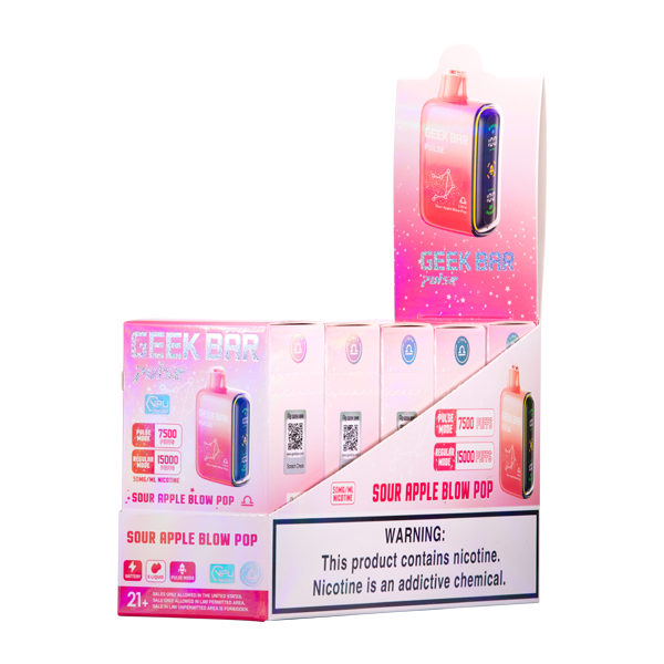 Sour Apple Blow Pop Geek Bar Pulse - Libra 5-Pack