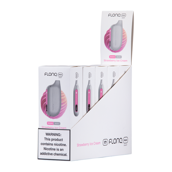 Strawberry Ice Cream Flonq Max Smart 2% Vape Bundle