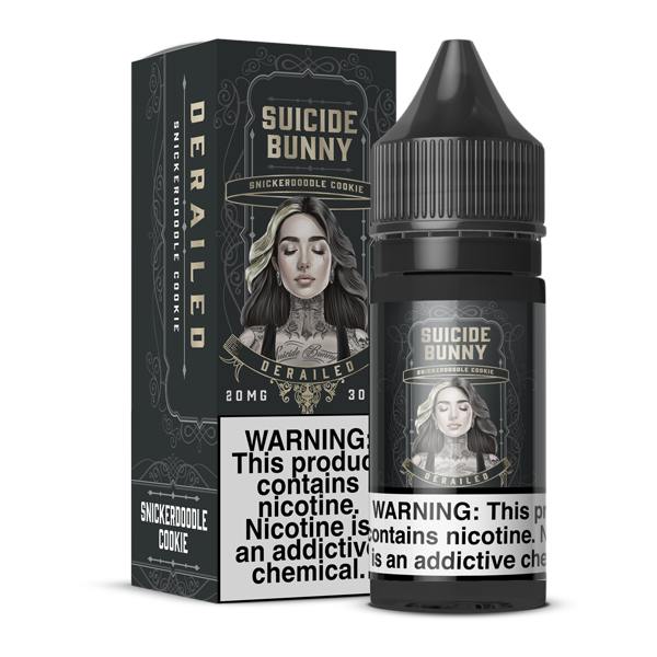 Derailed Suicide Bunny Salts E-Juice Bottle & Box