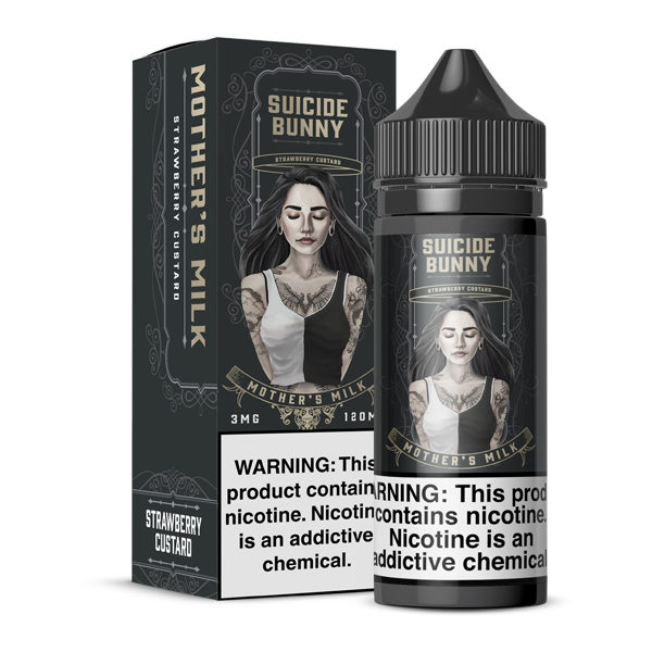 Mother's Milk Suicide Bunny Free Base E-Juice Bottle & Box