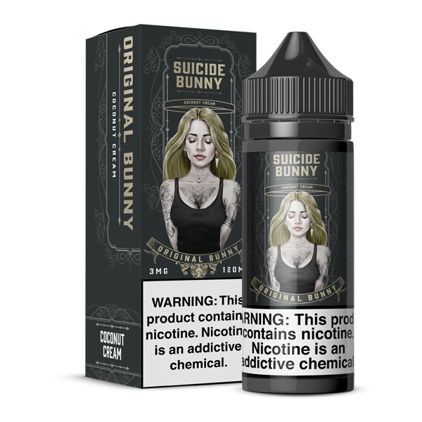 Original Suicide Bunny Free Base E-Juice Bottle & Box