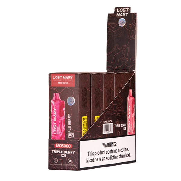 Triple Berry Ice  Lost Mary MO5000 Disposable Vape 5-Pack