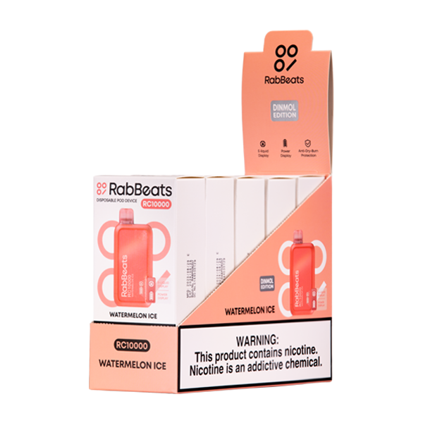 Watermelon Ice Rabbeats RC10000 Vape 5-Pack