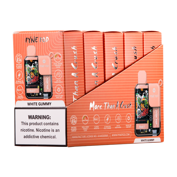 White Gummy Pyne Pod Boost Vape 5 Pack