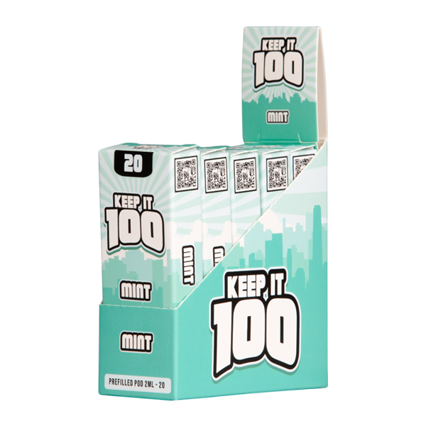 5 pack of Mint Keep It 100 Zeltu X3 Pod 20