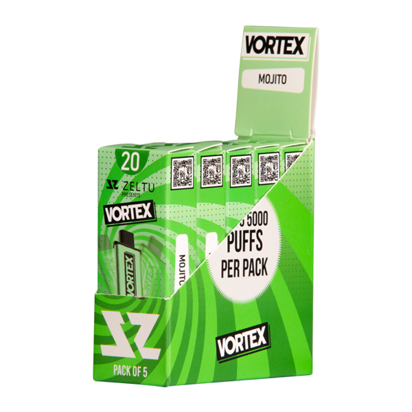5 pack of Mojito Vortex Zeltu X3 Pod 20