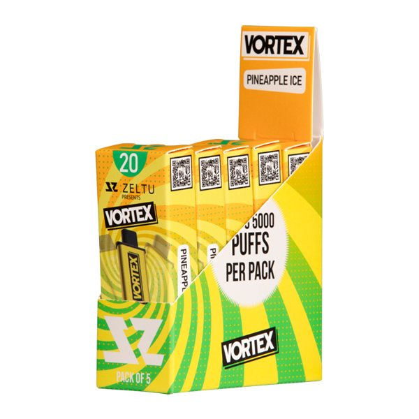 5 pack of Pineapple Ice Vortex Zeltu X3 Pod 20
