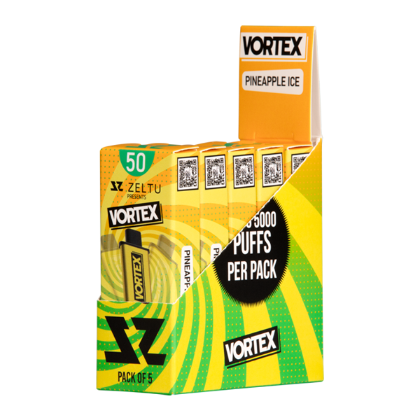 5 pack of Pineapple Ice Vortex Zeltu X3 Pod 50