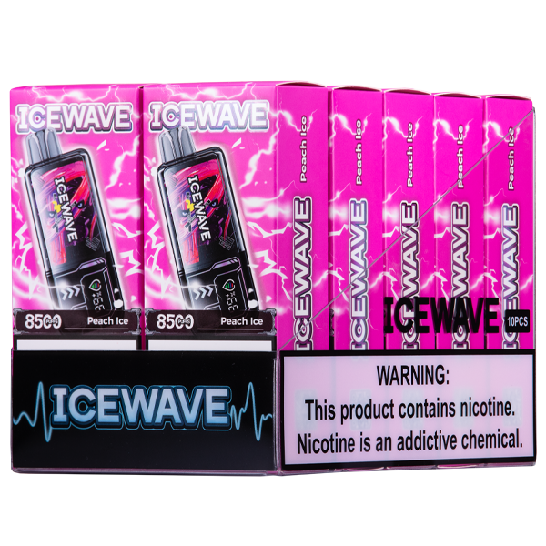 Peach Ice Icewave 8500 Vape 10-Pack