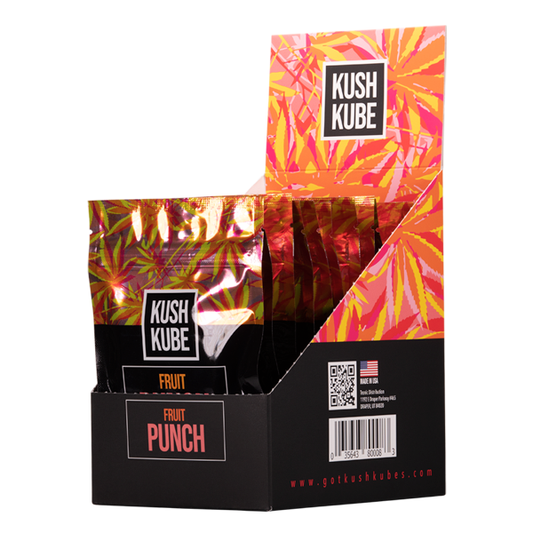 Kush Kube Fruit Punch Gummies 10 count 10-Pack
