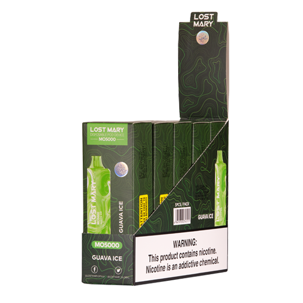 Guava Ice Lost Mary MO5000 Disposable Vape 5-Pack