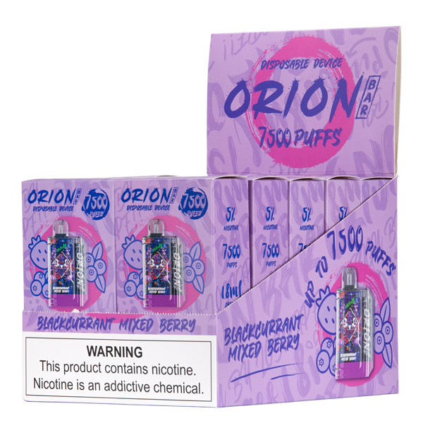 Blackcurrant Mixed Berry Orion Bar 7500 Puff Vape 10-Pack