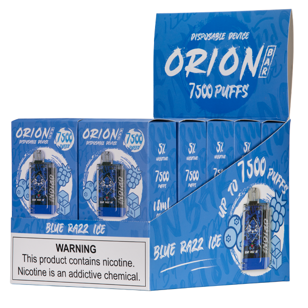 Blue Razz Ice Orion Bar Vape 10-Pack