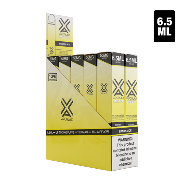 Banana Ice VaporLax Mesh Disposables