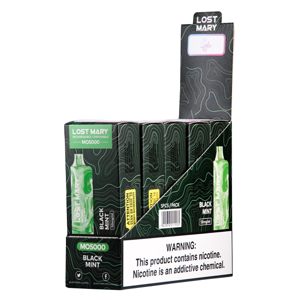 Black Mint Lost Mary MO5000 Vape 10pk