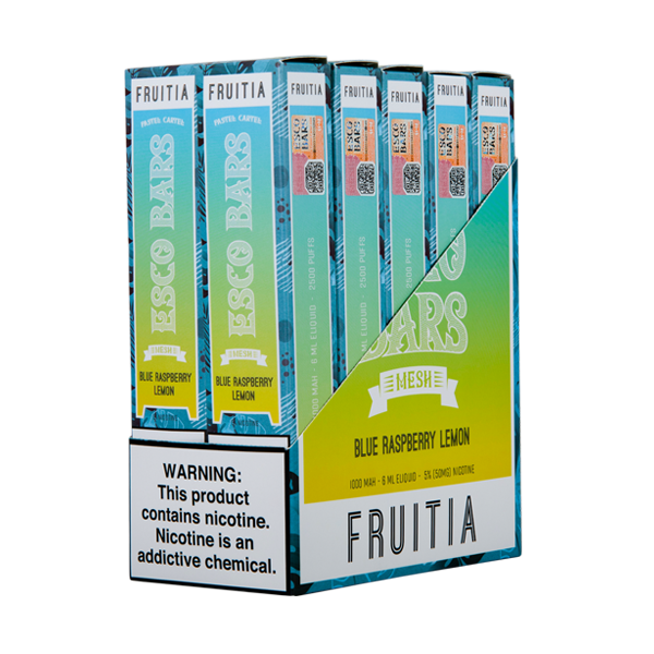 Blue Raspberry Lemon Esco Bar Fruitia Vape Bundle
