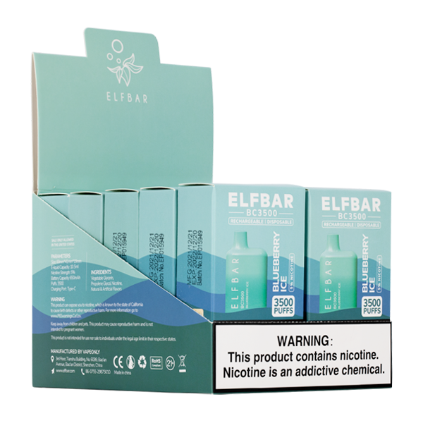 Blueberry Ice Elf Bar 3500