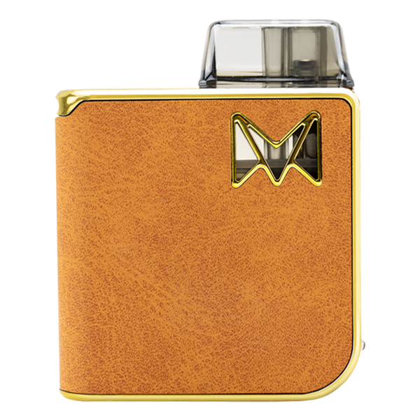Seen here in Brown Suede, the Mipod PRO is a next-level vape starter kit using refillable pods