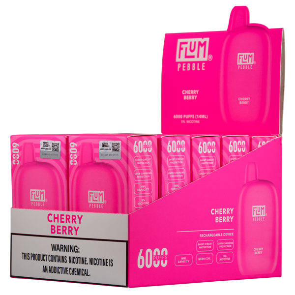 Cherry Berry Flum Pebble Vape 10pk