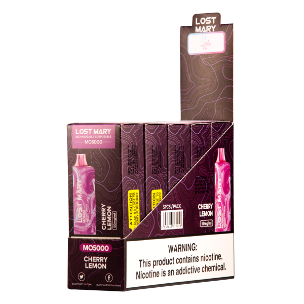 Cherry Lemon Lost Mary MO5000 Vape 10pk