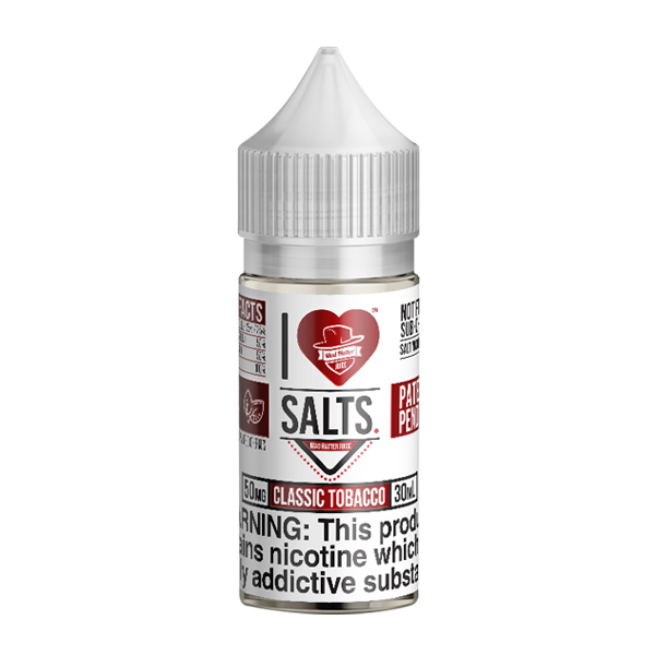 Classic Tobacco flavored nicotine salts in 50mg, an I Love Salts Eliquid