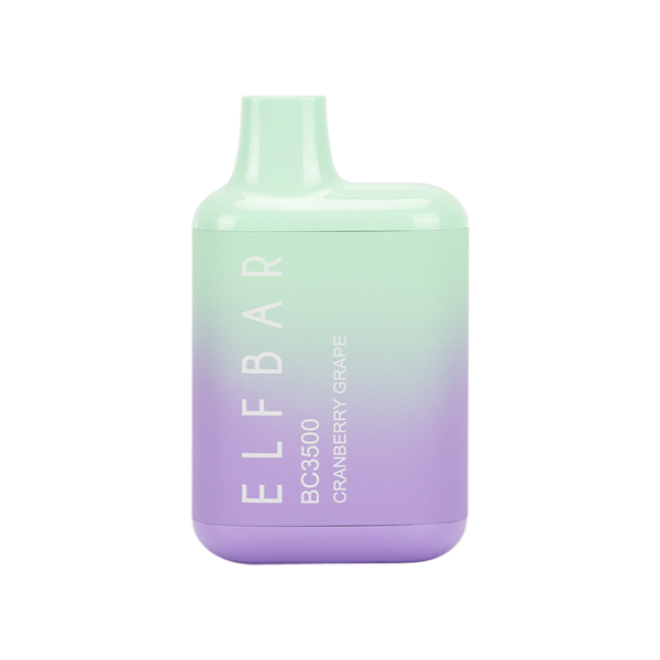 Cranberry Grape Elf Bar 3500 Puff Rechargeable Disposable Vape Device