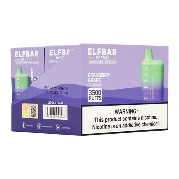 Cranberry Grape Elf Bar 3500