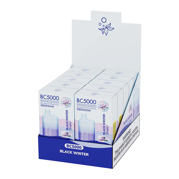 Black Winter Elf Bar BC5000 Vape 10pk