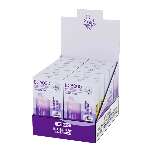 Blueberry Energize Elf Bar BC5000 Vape Bundle