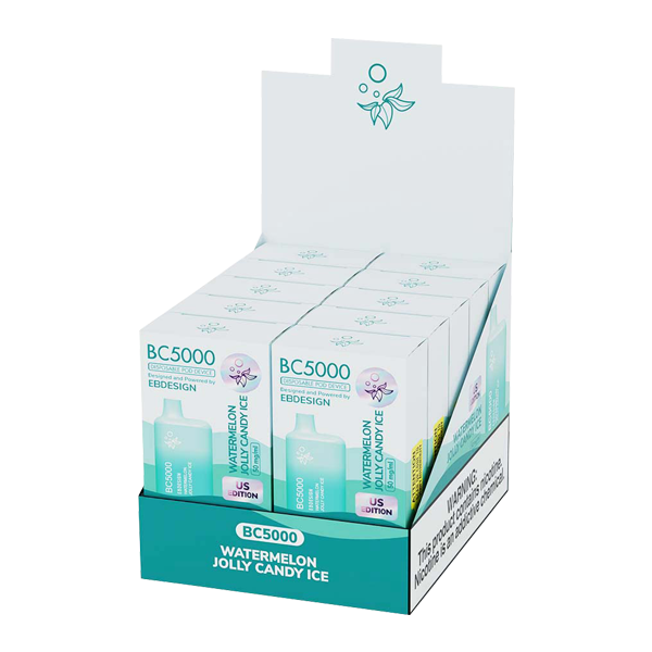 Watermelon Jolly Ice Elf Bar BC5000 Vape Bundle