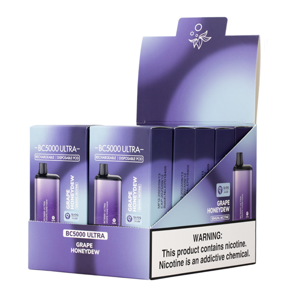 Elf Bar BC5000 Ultra Grape Honeydew 10 Pack