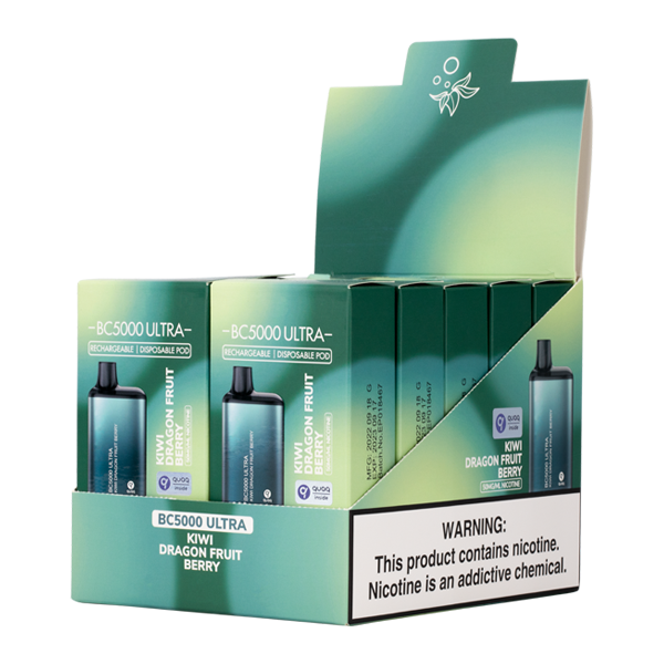 Elf Bar BC 5000 Ultra Kiwi Dragon Fruit Berry 10 Pack