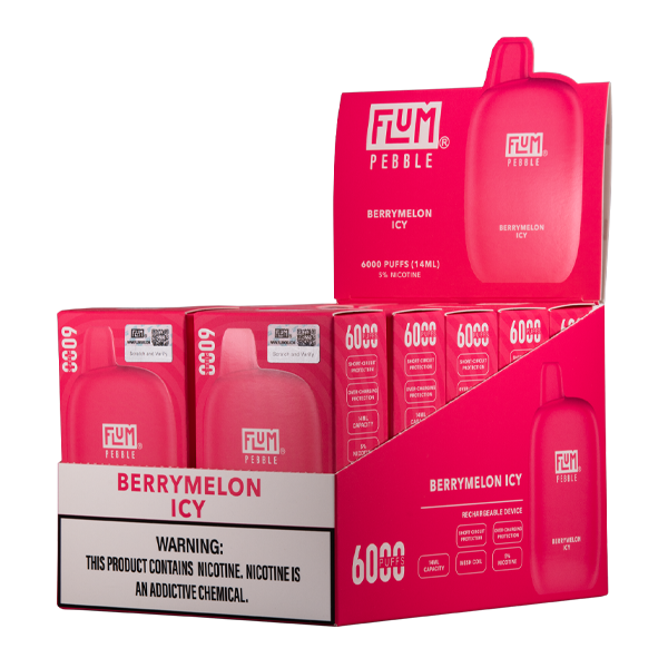 Berrymelon Icy Flum Pebble Vape 10-Pack
