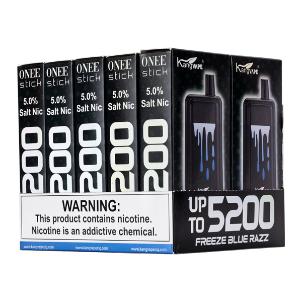 Wholesale Freeze Blue Razz Kangvape Onee Stick 5200 10-Pack