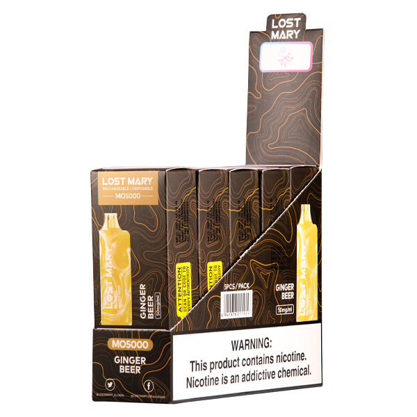 Ginger Beer Lost Mary MO5000 Vape 10pk